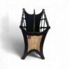 Black Asian-inspired Magazine Rack for Elegant Storage - Image 4