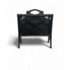 Black Asian-inspired Magazine Rack for Elegant Storage - Image 6