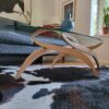 Refinished Vintage Modern Sculptural Coffee Table - Image 5