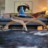 Refinished Vintage Modern Sculptural Coffee Table - Image 3