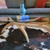 Refinished Vintage Modern Sculptural Coffee Table - Image 4
