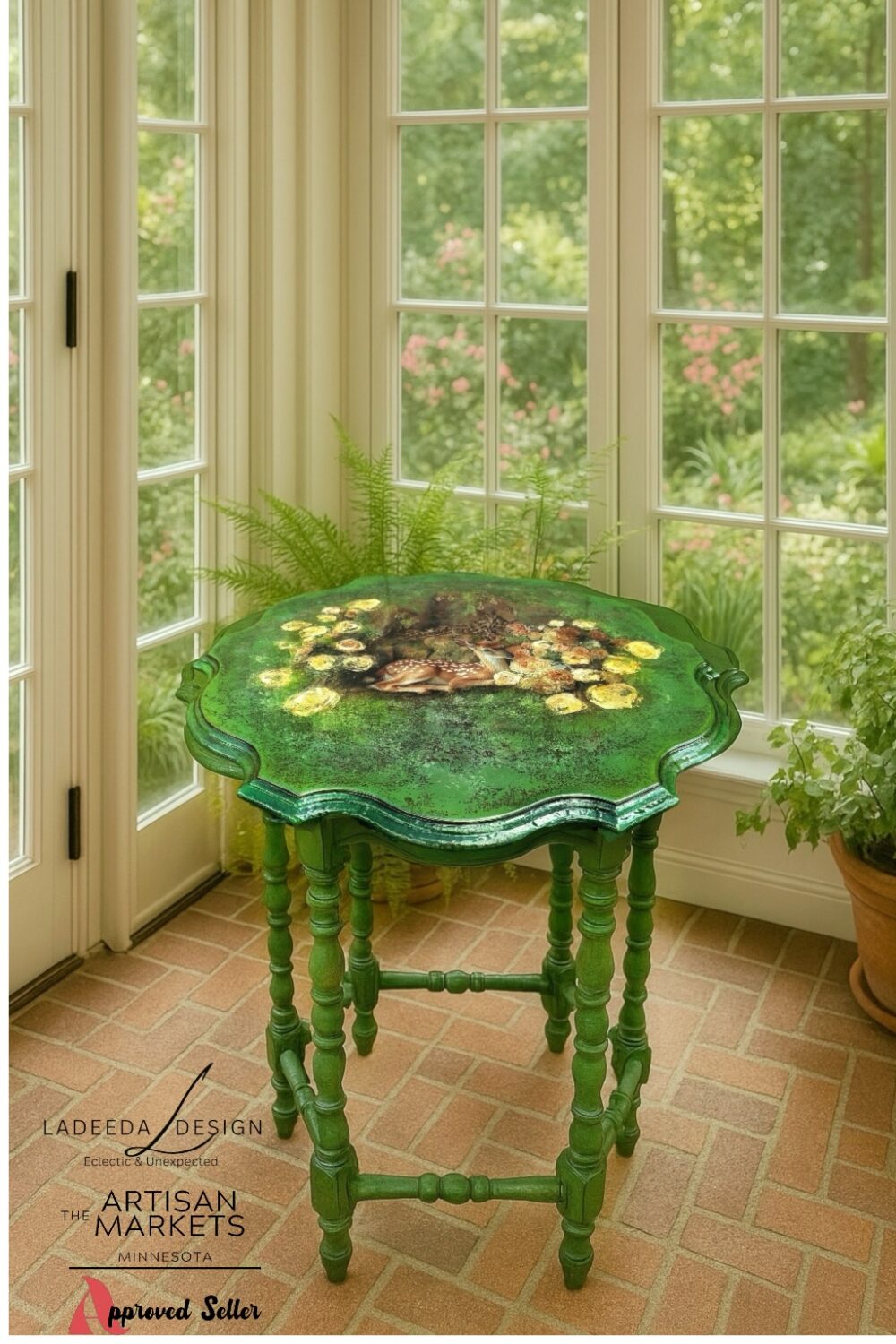 🦌🌿 Woodland Dreams Parlor Table 🍃🦌