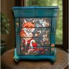Gorgeous Hand-Painted Fox Jewelry Box – One of a Kind! 🦊✨ - Image 2