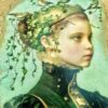 Whimsical Botanical Musical Jewelry Box – Handcrafted Spring Green & Gold Gilded - Image 5