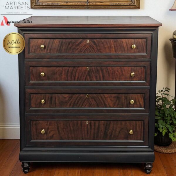 Chest of Drawers / Mahogany Burl
