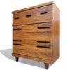 Refinished Vintage Modern Tall Dresser - Image 5