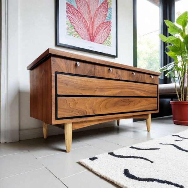 Refinished Vintage MCM Storage Chest