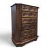 Southwest Spanish Revival Hand Carved Chest of Drawers - Image 6