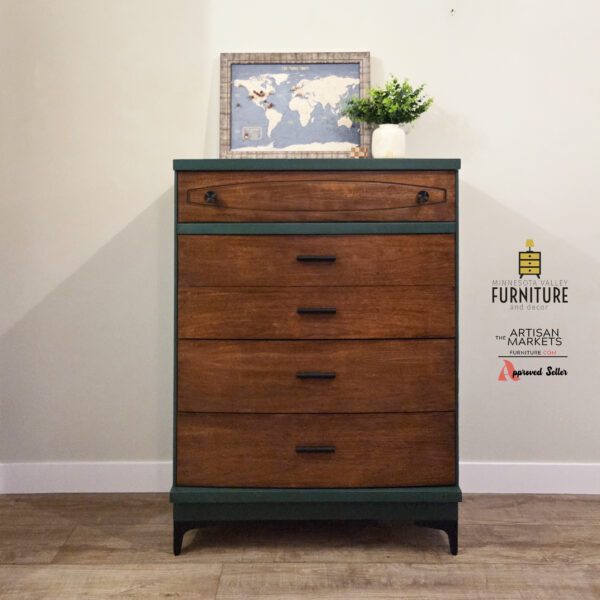 Tallboy Bassett Furniture Dresser – Mid-Century Modern