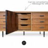 Refinished Vintage Mid Century Modern Dresser Credenza by Bassett - Image 3