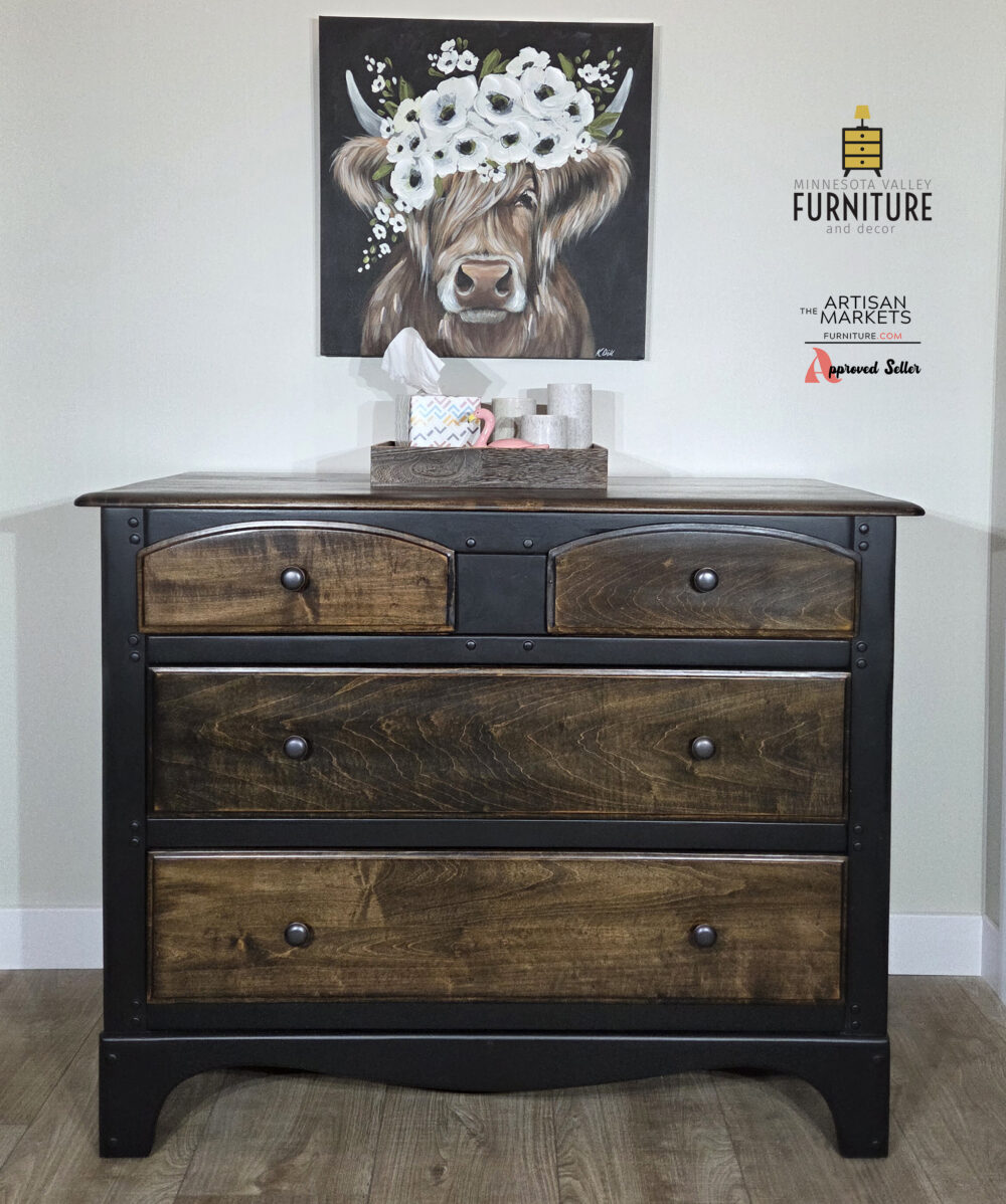 Refinished Four Drawer Dresser