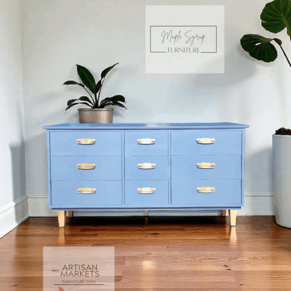 Mid century Blue Dresser