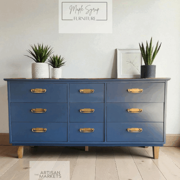 Mid century Blue Dresser