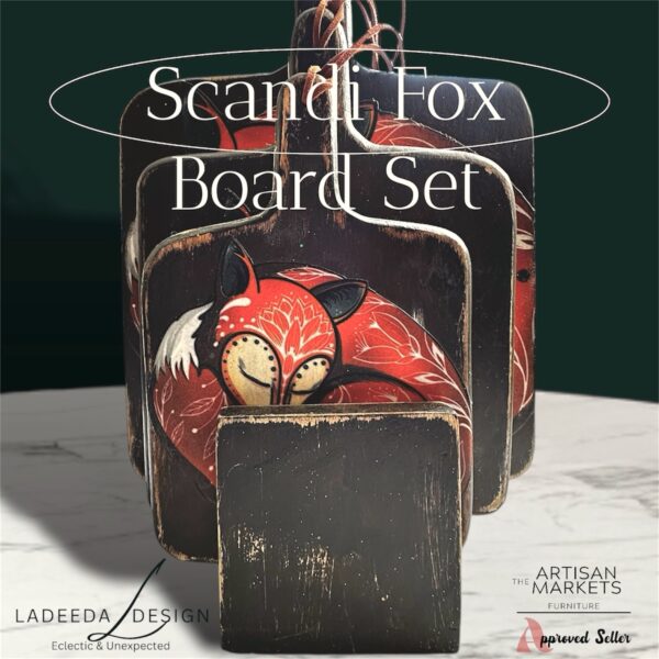 Scandi Fox Decorative Board Set