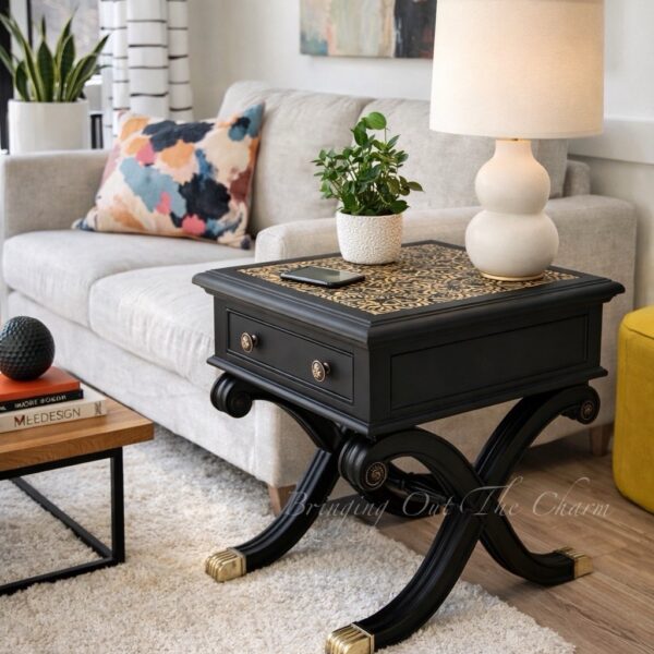 Black End Table