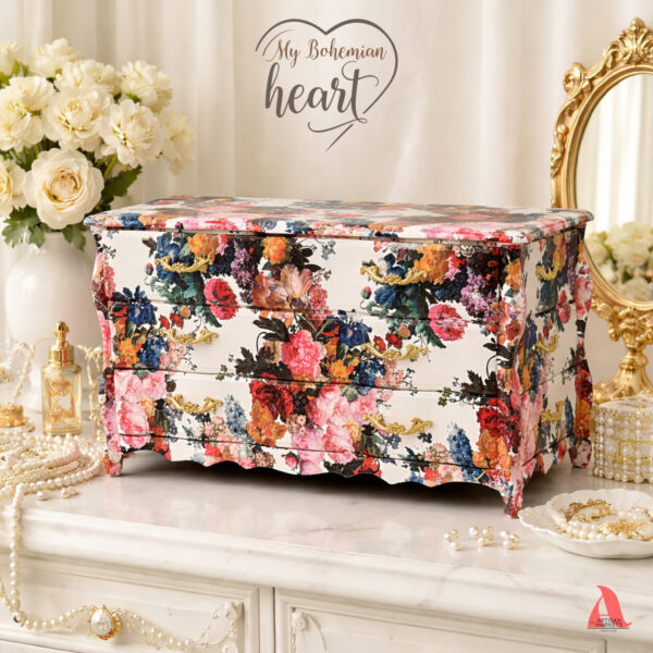 Sandrina Flowers M.I.M. Lador French Provincial Music Box