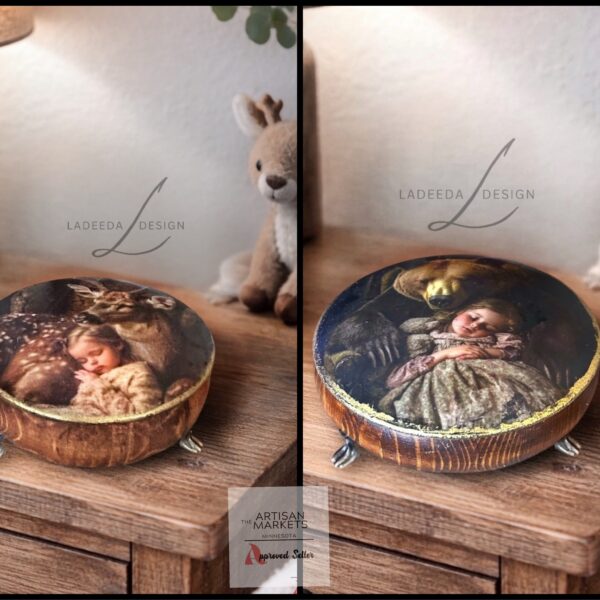 Woodland Nap Jewelry Boxes – Deer or Bear