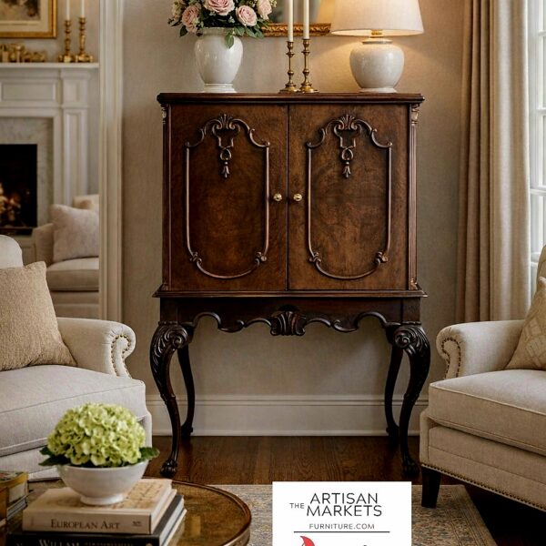 SOLD* Cabinet-Elegant Queen Anne