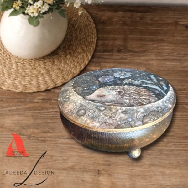 Woodland Dream Hedgehog Jewelry Box ✨🌿